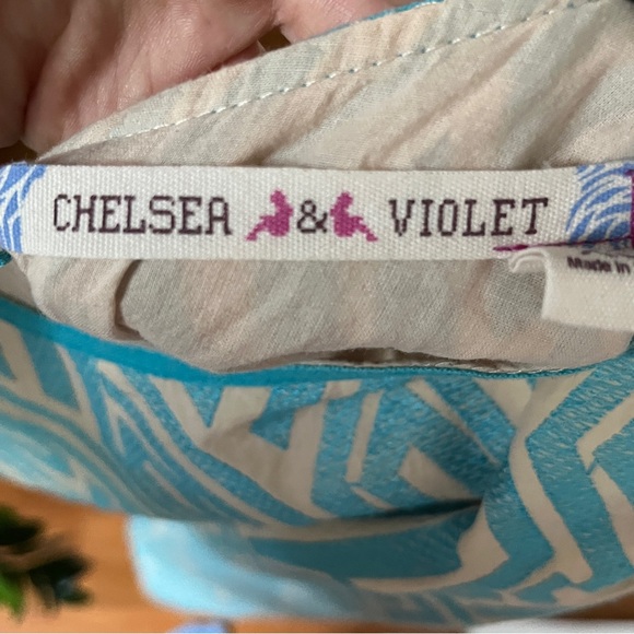 Chelsea & Violet Shift Dress - XS - 100% Cotton - Blue/Turquoise - Picture 2 of 5
